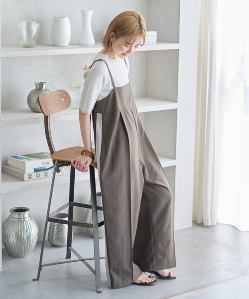 サロペット・オーバーオール・オールインワン Side Ribbon Voluminous