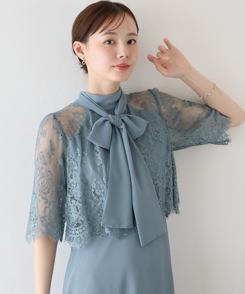 BLUEEAST（ブルーイースト） ドレス レースケープドッキングドレス結婚