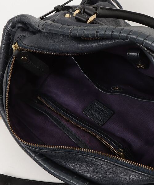 POTIOR レザーショルダーバッグ ネイビー PotioR 「PotioR」 2WAYバッグ - ネイビー レディース