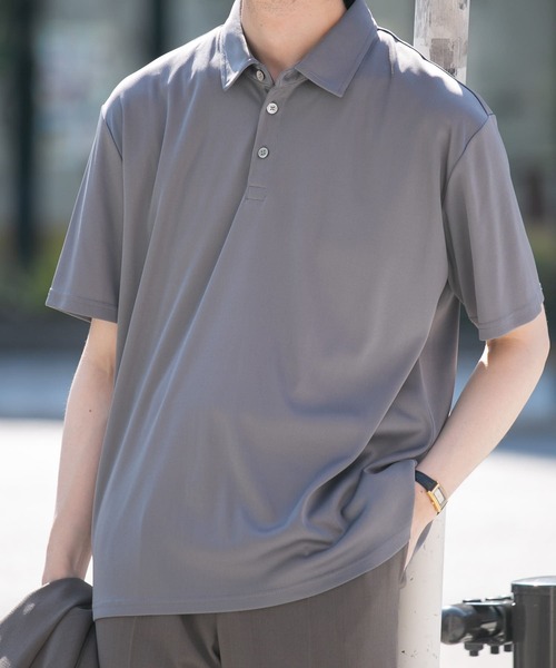 「URBAN RESEARCH ROSSO MEN」 半袖ポロシャツ MEDIUM ブラック メンズ