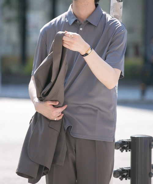 「URBAN RESEARCH ROSSO MEN」 半袖ポロシャツ MEDIUM ブラック メンズ