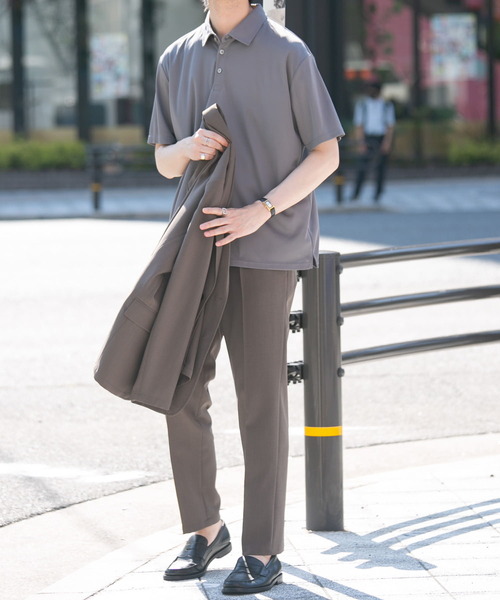 「URBAN RESEARCH ROSSO MEN」 半袖ポロシャツ MEDIUM ブラック メンズ