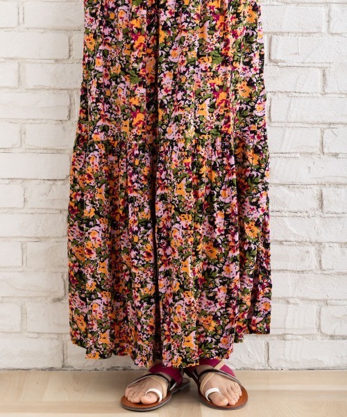 サブストリート（sab street）/【大きいサイズ】 15号(3L) KAFFE リトルフラワープリントスカート sabstreet my standard（サブストリートマイスタンダード） スカート