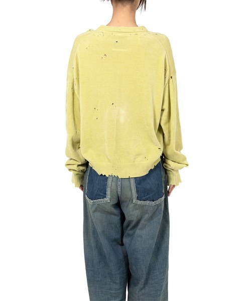 ニット セーター Distressed Knit Sweater レディースの画像