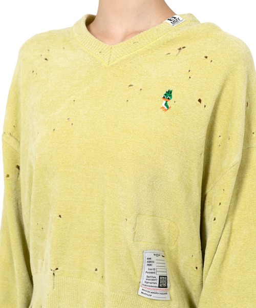 ニット セーター Distressed Knit Sweater レディースの画像