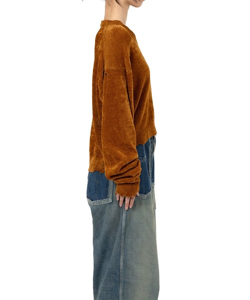 ニット セーター Distressed Knit Sweater レディースの画像