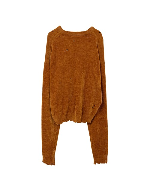 ニット セーター Distressed Knit Sweater レディースの画像