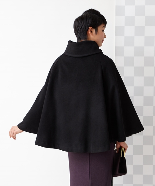 ふりふ ポンチョコート フリー ブラック レディース : ZOZOTOWN Yahoo