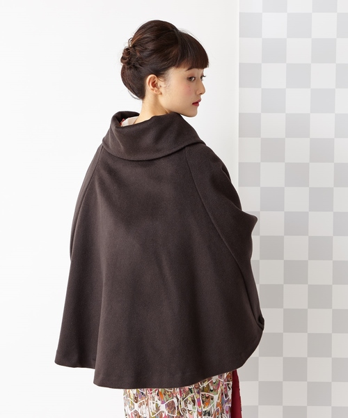 ふりふ ポンチョコート フリー ブラック レディース : ZOZOTOWN Yahoo