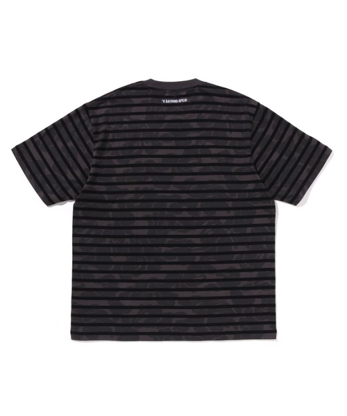 A BATHING APE tシャツ SOLID CAMO STRIPE ONE POINT RELAXED