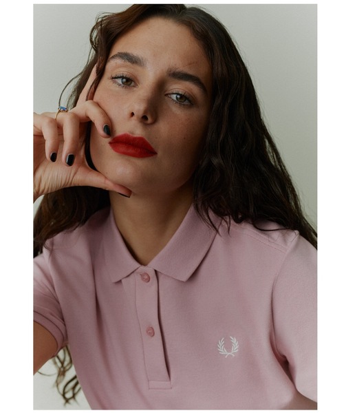 「FRED PERRY」 半袖ポロシャツ 10 チェリーピンク レディース