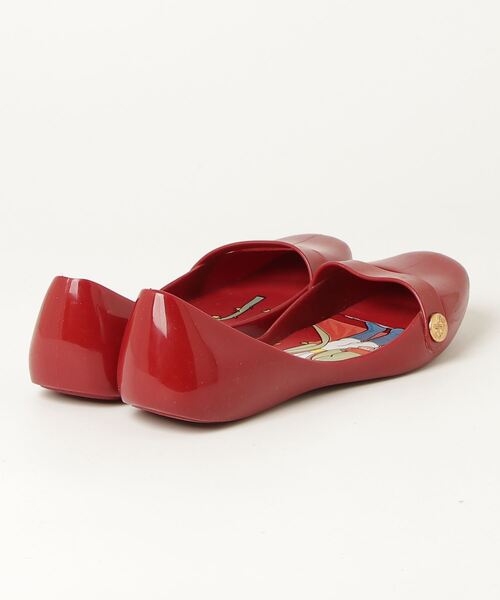 「melissa」 フラットパンプス「Le petit princeコラボ」 38 レッド レディース