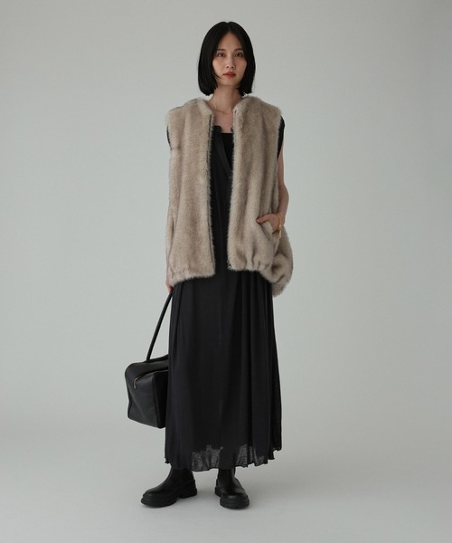 BABYLONE コート アウター フェイクファージレ レディース