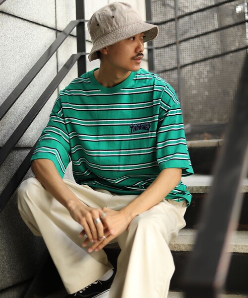「FREAK'S STORE」 半袖Tシャツ LARGE グリーン メンズ