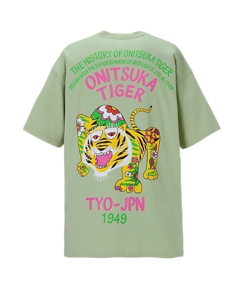 国内配送★Onitsuka Tiger★グラフィック Tシャツ 国内即発【Onitsuka Tiger】グラフィック 刺繍 Tシャツ 半袖