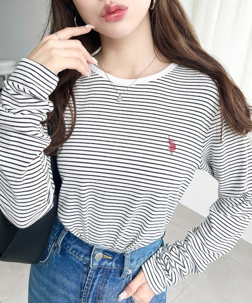 U.S. POLO ASSN.（ユーエスポロアッスン） tシャツ moment＋別注「U.S.