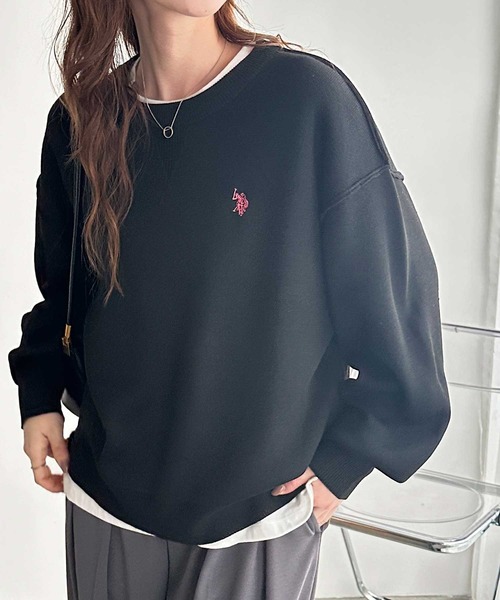 ニット セーター GeeRA別注「U.S. POLO ASSN.」ユーエスポロアッスン　ワンポイント刺繍スウェットライクニット レディース | U.S. POLO ASSN. | 07