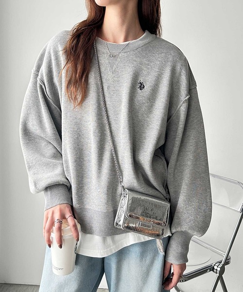ニット セーター GeeRA別注「U.S. POLO ASSN.」ユーエスポロアッスン　ワンポイント刺繍スウェットライクニット レディース | U.S. POLO ASSN. | 15