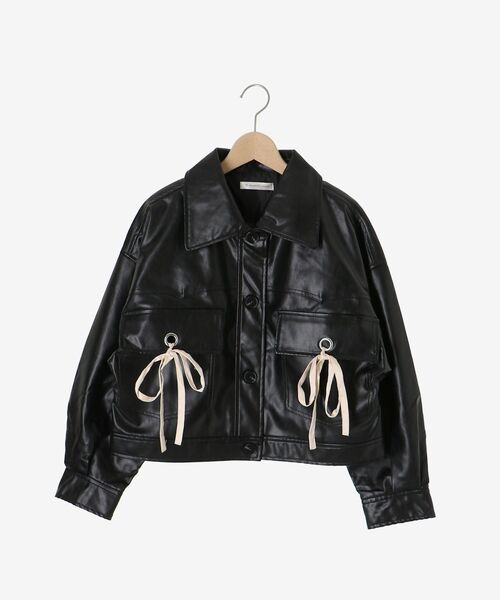 新品❣️maison de rフラフィブルゾン　黒 MAJESTIC LEGON（マジェスティックレゴン） ブルゾン アウター 2way