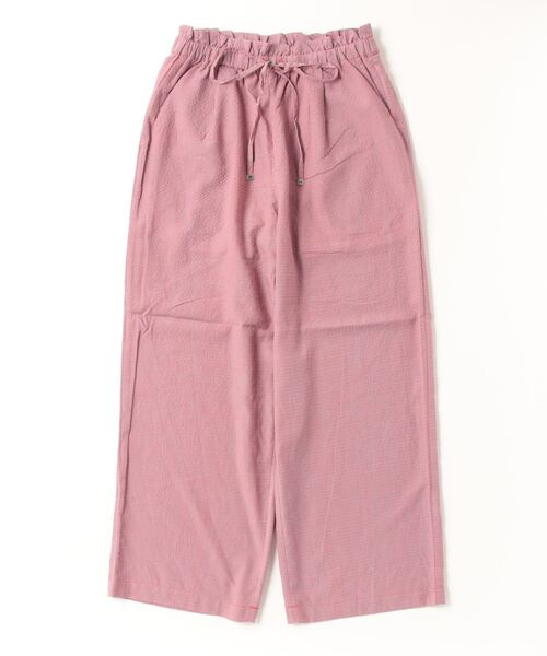 coen（コーエン） イージーパンツ M レッド レディース : ZOZOTOWN