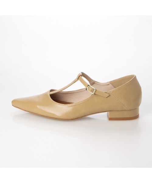 [EVOL] Flat туфли-лодочки 22.5cm Gold женский 