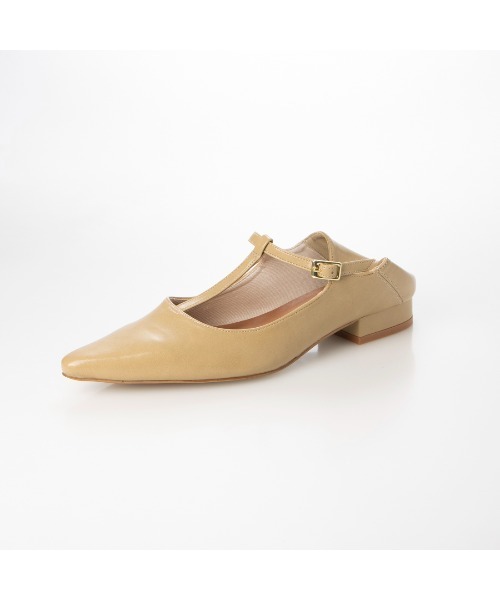 [EVOL] Flat туфли-лодочки 22.5cm Gold женский 
