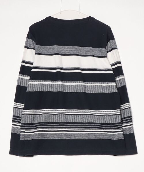 「UNITED ARROWS」 ボーダー柄長袖Tシャツ X-LARGE ネイビー メンズ