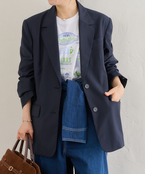 Spick&Span •テーラードジャケット U by SPICK&SPAN ジャケット テーラードジャケット オーバー
