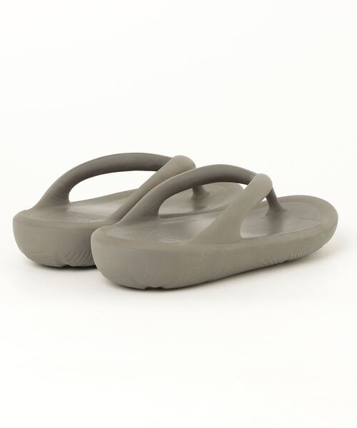 「TAW&TOE」 フラットサンダル 27cm チャコール レディース_画像2