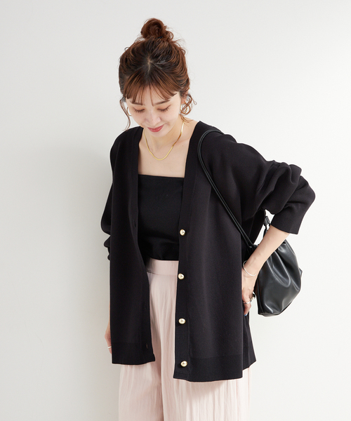 B.C STOCK ハンドニットカーディガン B.C STOCK（ベーセーストック） カーディガン 手洗い可 / WOOL混ニット