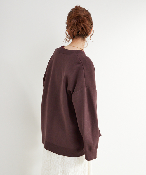 B.C STOCK（ベーセーストック） カーディガン 手洗い可 / スムース