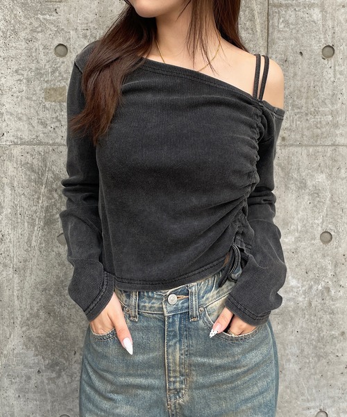 Roger&Raw（ロジャーアンドロウ） tシャツ 長袖 ワンショルダー