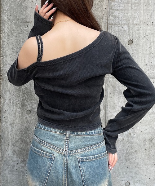 Roger&Raw（ロジャーアンドロウ） tシャツ 長袖 ワンショルダー