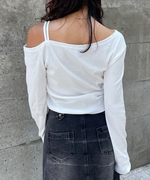 Roger&Raw（ロジャーアンドロウ） tシャツ 長袖 ワンショルダー