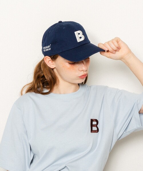 キャップ 帽子 BIG BABY ICE CREAM × FREAK'S STORE/ビッグベイビーアイスクリーム 別注 B刺繍CAP/B刺繍 キャッ | FREAK'S STORE