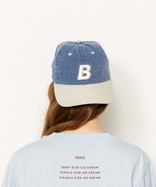 キャップ 帽子 BIG BABY ICE CREAM × FREAK'S STORE/ビッグベイビーアイスクリーム 別注 B刺繍CAP/B刺繍 キャッ | FREAK'S STORE | 24