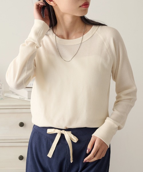Hanes（ヘインズ） tシャツ 「Hanes」ワッフルクルーネック