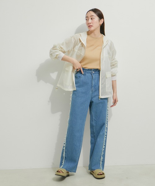 「LE CERCLE par rope'」 ナイロンブルゾン FREE ホワイト系その他2 レディース_画像2