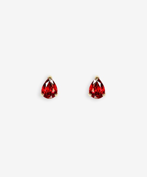 ESTELLE K10 PG 1月誕生石ガーネット ダイヤモンド リング 8号 ESTELLE 