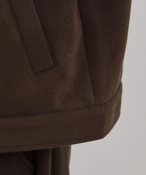 THE SHOP TK ブルゾン アウター フェイクスエードジップブルゾン