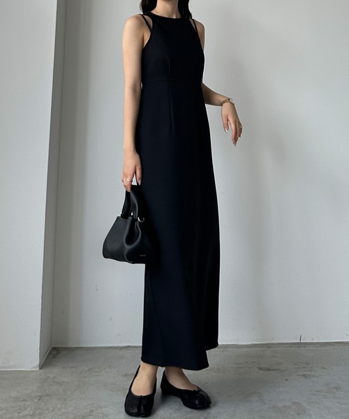 Louere 「Louere」 ノースリーブワンピース MEDIUM ブラック