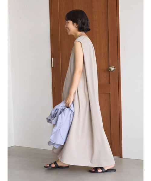 「AMERICAN HOLIC」 ノースリーブワンピース L ブルーグリーン レディース_画像8