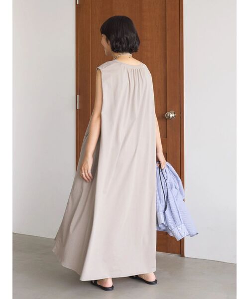 「AMERICAN HOLIC」 ノースリーブワンピース L ブルーグリーン レディース_画像9