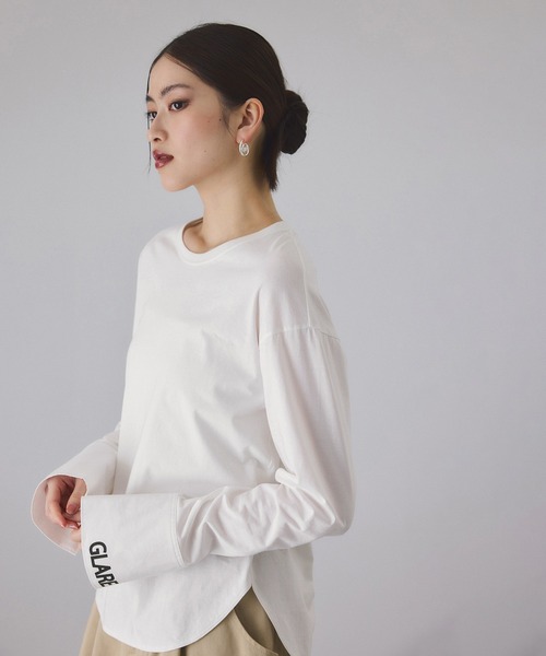 ADAM ET ROPE'（アダムエロペ） tシャツ シャツカフスロングスリーブT
