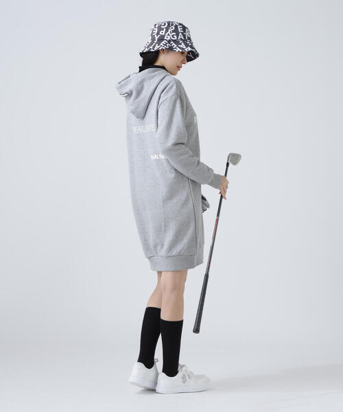 未着用☆パーリーゲイツアモッサロゴジャガード ニットワンピース PGクサリ柄 PEARLY GATES（パーリーゲイツ） ワンピース 「PEARLY GATES」ジグザグ