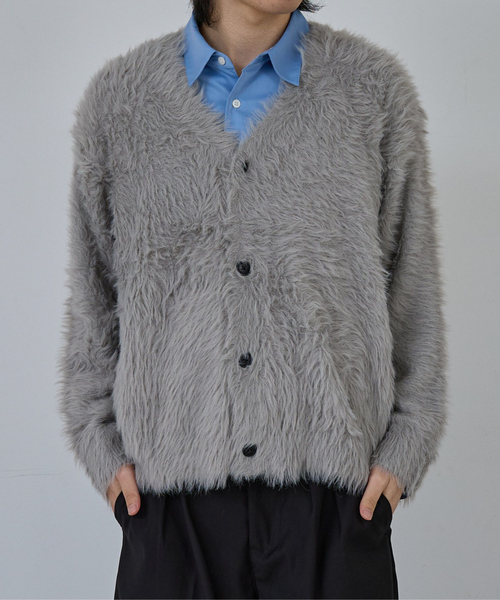 AH ABAHOUSE セーター ニット LONG SHAGGY KNIT CARDIGAN / ロング