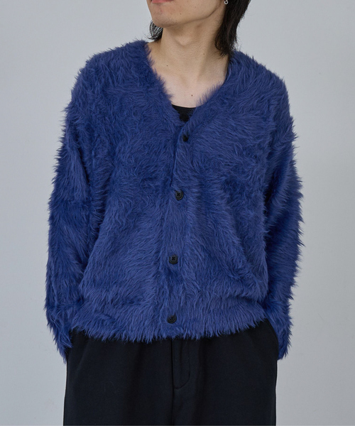 AH ABAHOUSE セーター ニット LONG SHAGGY KNIT CARDIGAN / ロング