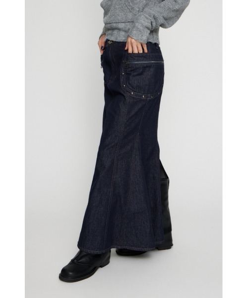 LAGUA GEM（ラグアジェム） デニムスカート STUDS POCKET DENIM