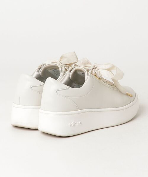 「+diana」 ローカットスニーカー 21.5cm ホワイト レディース_画像2