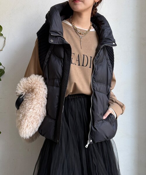 【かず】DWD ダウンベスト＆トミーニット TOMMY HILFIGER（トミー・ヒルフィガー） ダウンベスト ライトダウン